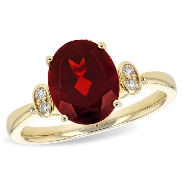 Garnet and Diamond Fashion Ring Mitchell's Jewelry Norman, OK