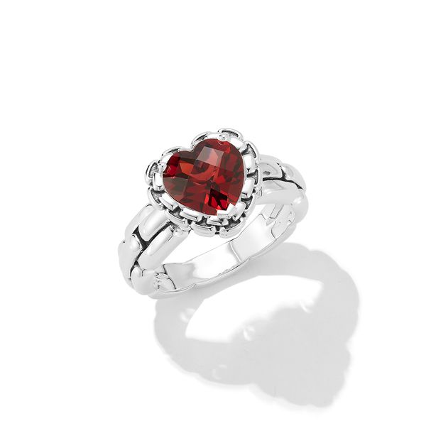 Garnet Heart Ring By Jai Mitchell's Jewelry Norman, OK