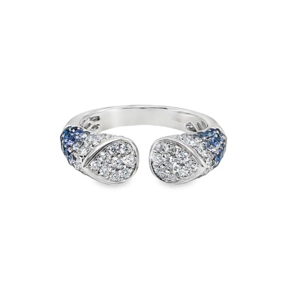 Ombre' Sapphire And Diamond Ring Mitchell's Jewelry Norman, OK