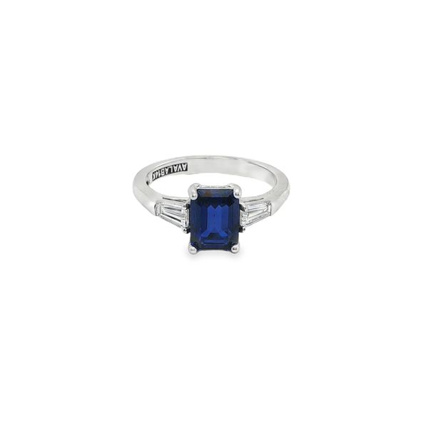 Lab Created Sapphire And Diamond Ring Mitchell's Jewelry Norman, OK