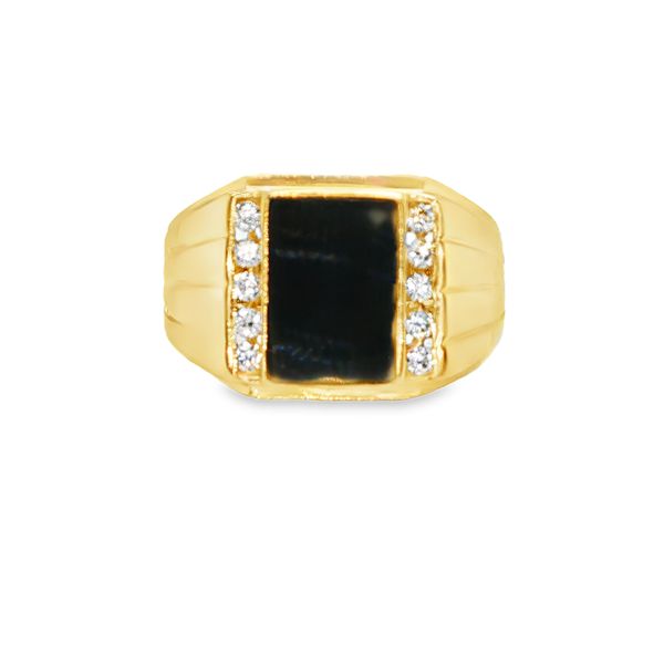Diamond And Black Onyx Ring Mitchell's Jewelry Norman, OK