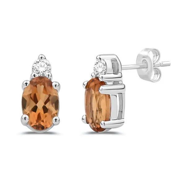 Citrine and Diamond Earrings by Variety Gems Mitchell's Jewelry Norman, OK