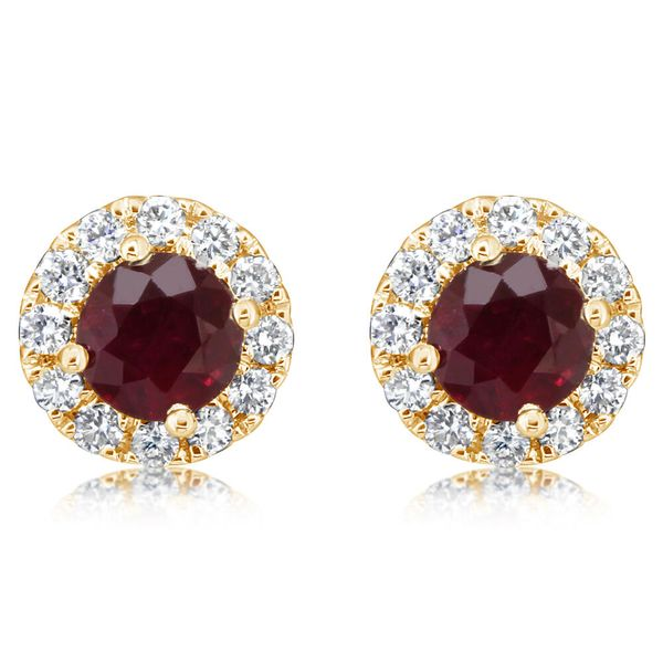 Ruby and Diamond Earrings by Parle Mitchell's Jewelry Norman, OK