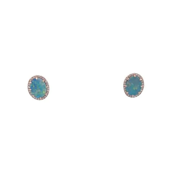 Opal and Diamond Earrings Mitchell's Jewelry Norman, OK
