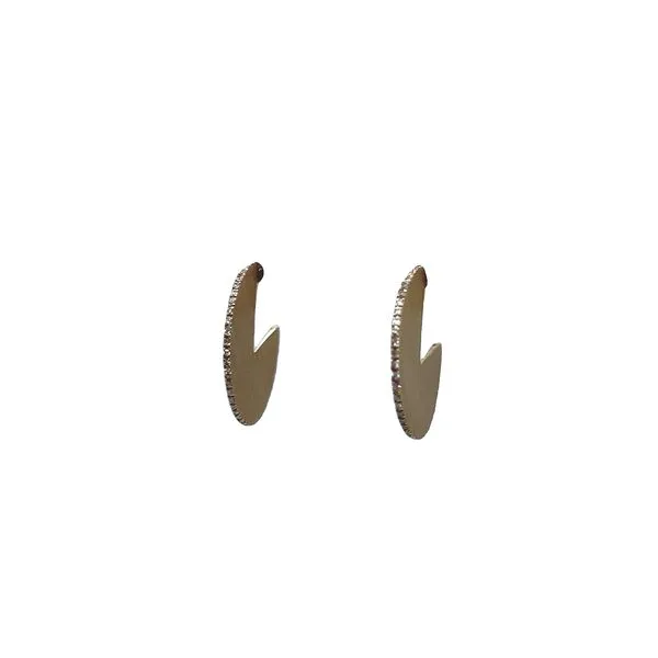 Yellow Gold Round Diamond Earrings Mitchell's Jewelry Norman, OK