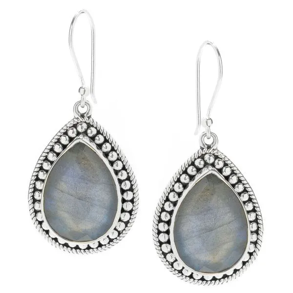 Pir Labradorite Earrings by Samuel b. Mitchell's Jewelry Norman, OK