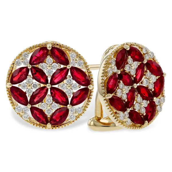 Ruby And Diamond Earrings Mitchell's Jewelry Norman, OK