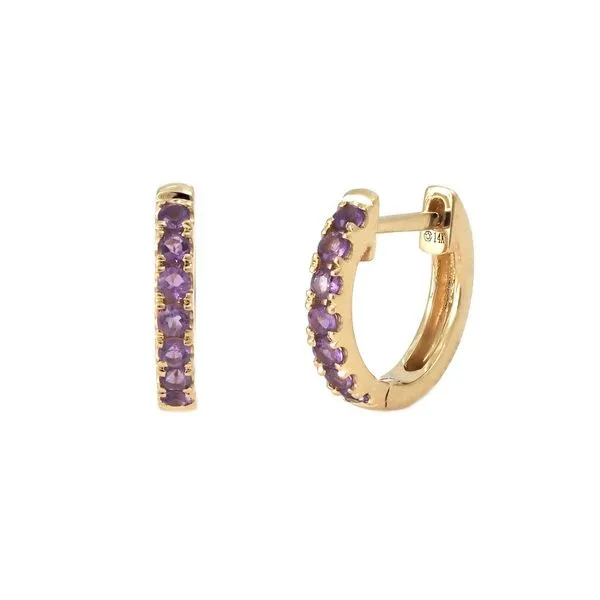 Amethyst Hoop Earrings Mitchell's Jewelry Norman, OK