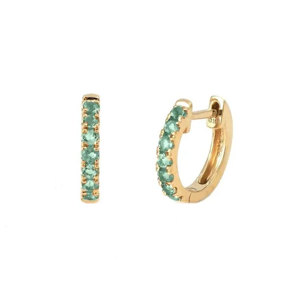Green Garnet Hoop Earrings Mitchell's Jewelry Norman, OK