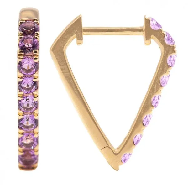 Amethyst Hoop Earrings Mitchell's Jewelry Norman, OK