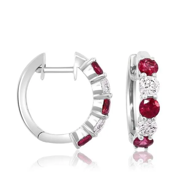 Ruby And Diamond Earrings Mitchell's Jewelry Norman, OK