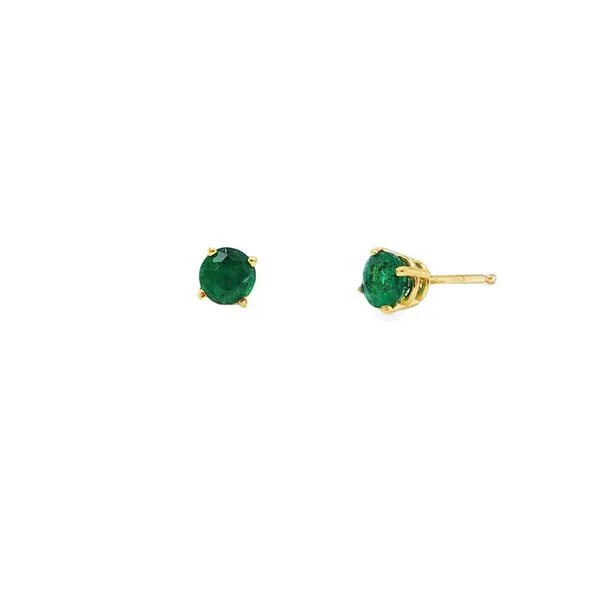 Emerald Stud Earrings Mitchell's Jewelry Norman, OK
