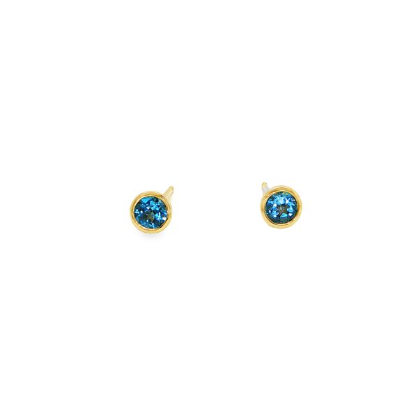 Blue Topaz Earrings Image 2 Mitchell's Jewelry Norman, OK