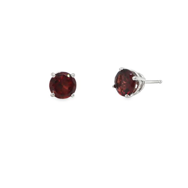 Garnet Stud Earrings Mitchell's Jewelry Norman, OK
