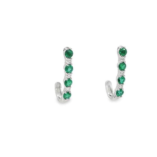 Emerald And Diamond Earrings Mitchell's Jewelry Norman, OK