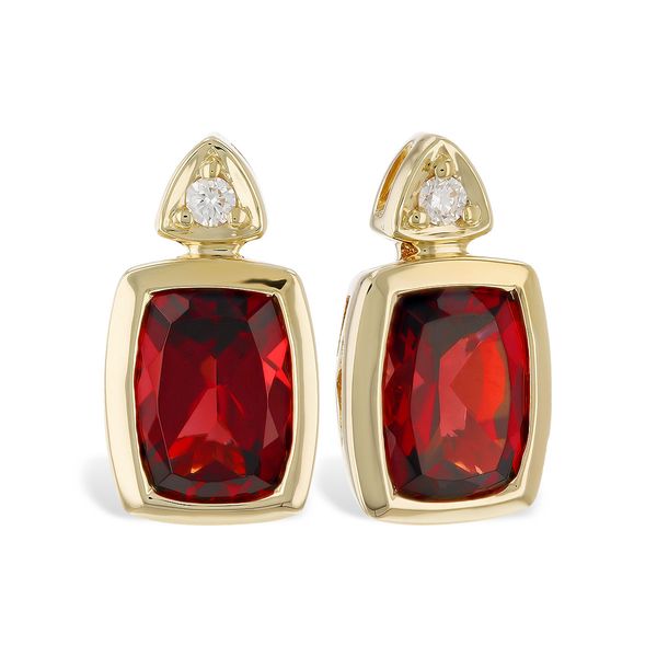 Garnet And Diamond Earrings Mitchell's Jewelry Norman, OK