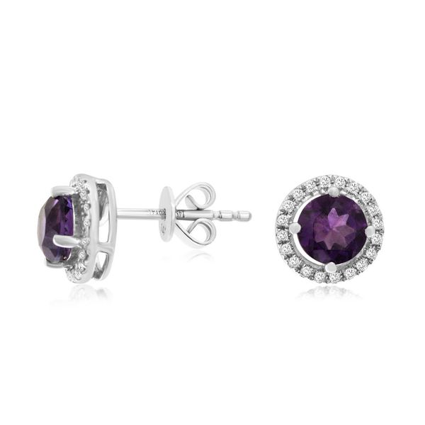 Amethyst And Diamond Earrings Mitchell's Jewelry Norman, OK