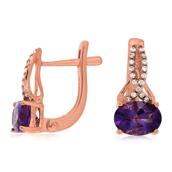 Amethyst And Diamond Earrings Mitchell's Jewelry Norman, OK