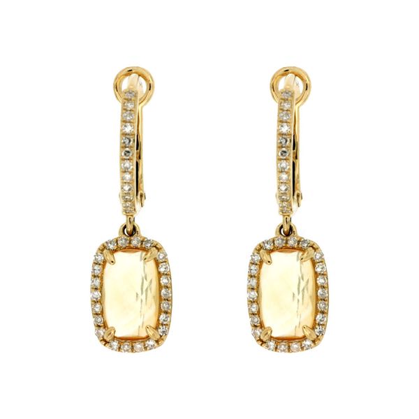 Citrine And Diamond Drop Earrings Mitchell's Jewelry Norman, OK