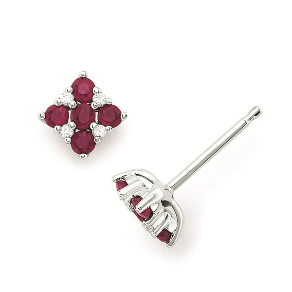 Ruby And Diamond Earrings Mitchell's Jewelry Norman, OK