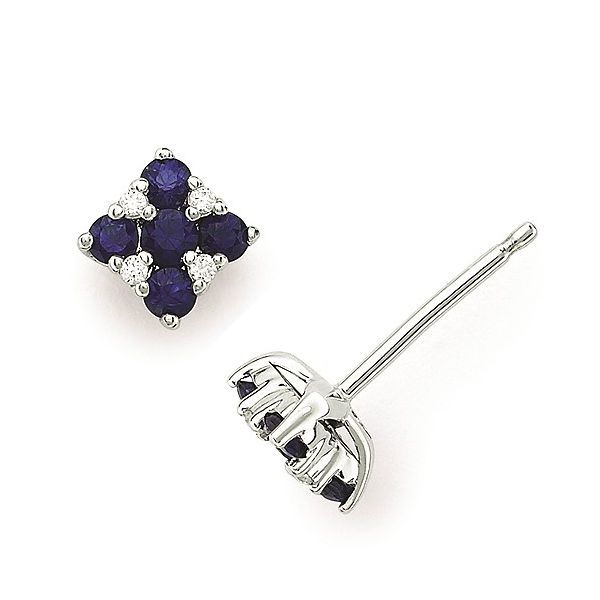 Diamond And Sapphire Earrings Mitchell's Jewelry Norman, OK