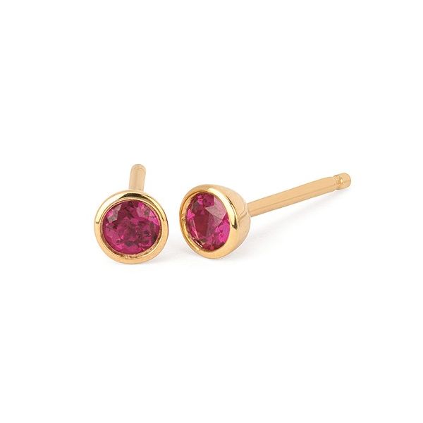 Lab Created Ruby Earrings Mitchell's Jewelry Norman, OK