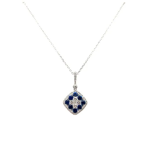 Sapphire and Diamond Pendant Mitchell's Jewelry Norman, OK