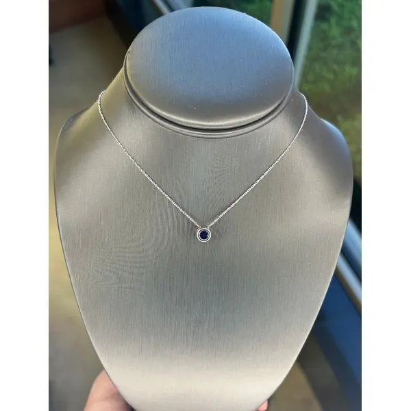 Bezel Set Sapphire Pendant Mitchell's Jewelry Norman, OK