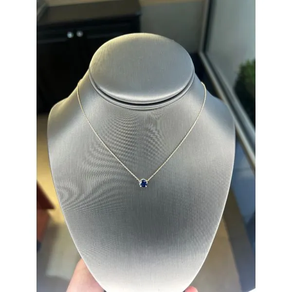 Sapphire Solitaire Pendant Mitchell's Jewelry Norman, OK