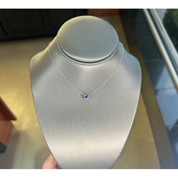 Sapphire Solitaire Pendant Mitchell's Jewelry Norman, OK