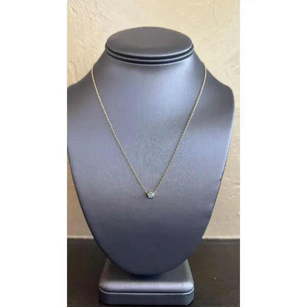 Blue Topaz Solitaire Pendant Mitchell's Jewelry Norman, OK