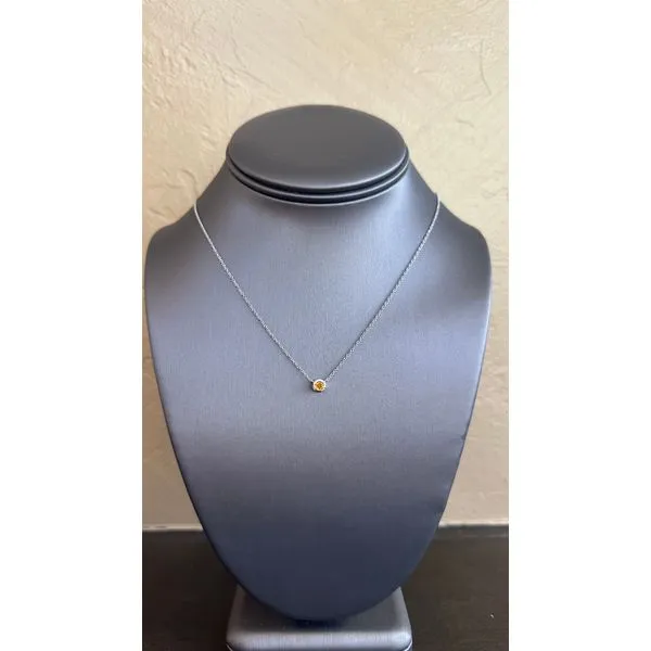 Citrine Solitaire Pendant Mitchell's Jewelry Norman, OK