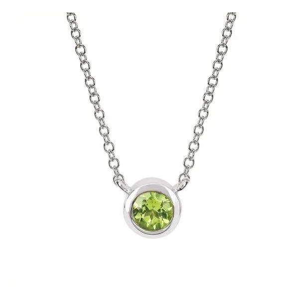 Peridot Solitaire Pendant Mitchell's Jewelry Norman, OK