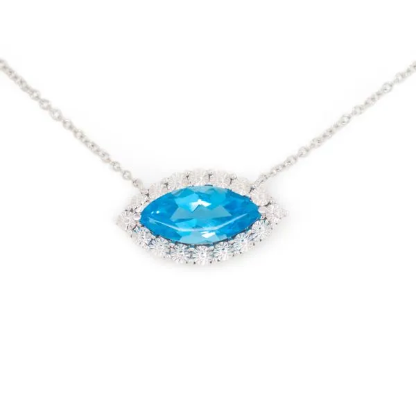 Blue Topaz Necklace by AGI Mitchell's Jewelry Norman, OK