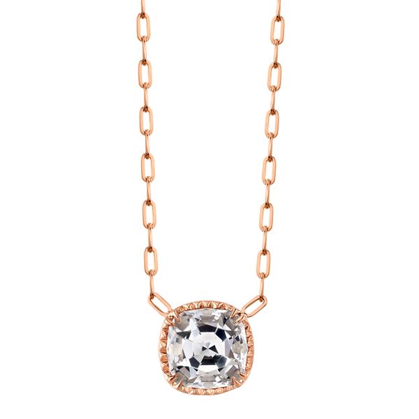 White Beryl Stone Necklace by Nicolette Mitchell's Jewelry Norman, OK