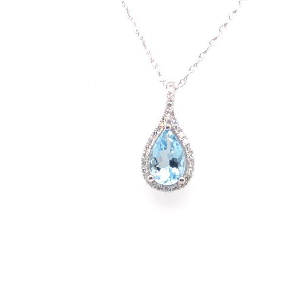Aqua and Diamond Necklace by Wilkerson Mitchell's Jewelry Norman, OK
