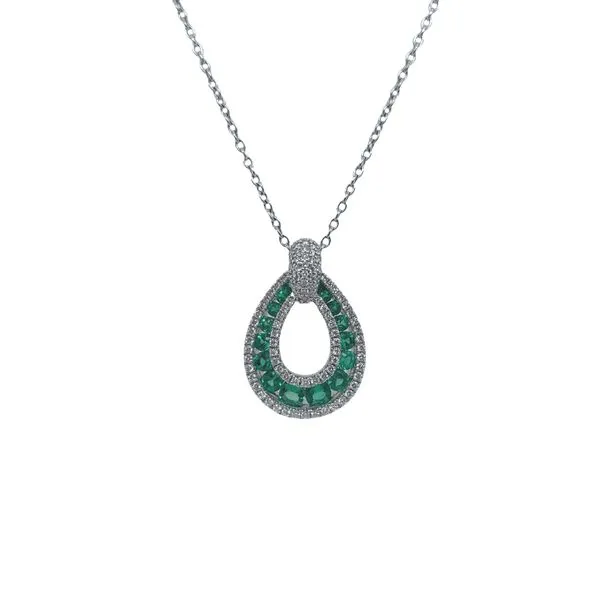 Emerald and Diamond Statement Necklace Mitchell's Jewelry Norman, OK