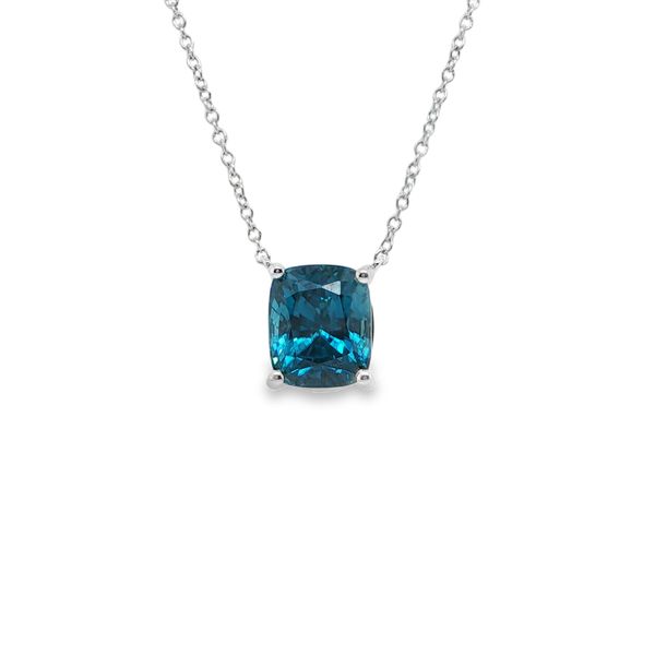Blue Zircon Necklace Mitchell's Jewelry Norman, OK