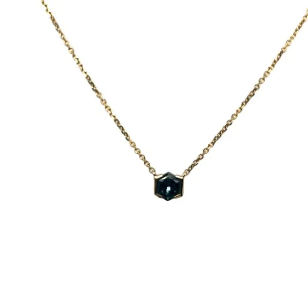 Gold Sapphire Pendant Mitchell's Jewelry Norman, OK