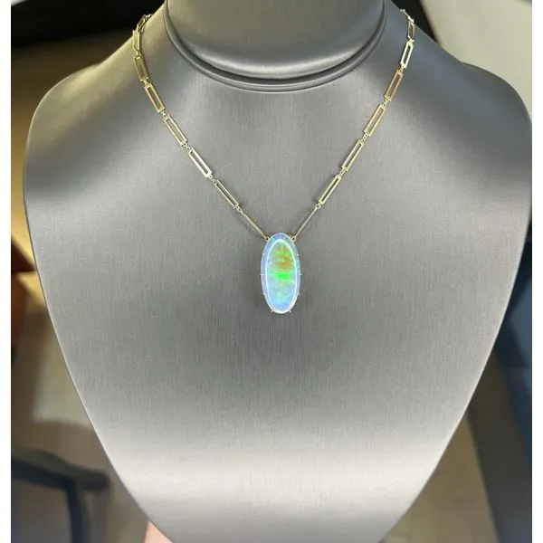 Oval Opal Necklace Mitchell's Jewelry Norman, OK