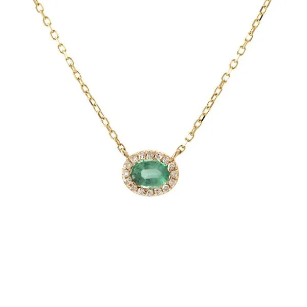 Emerald And Diamond Necklace Mitchell's Jewelry Norman, OK