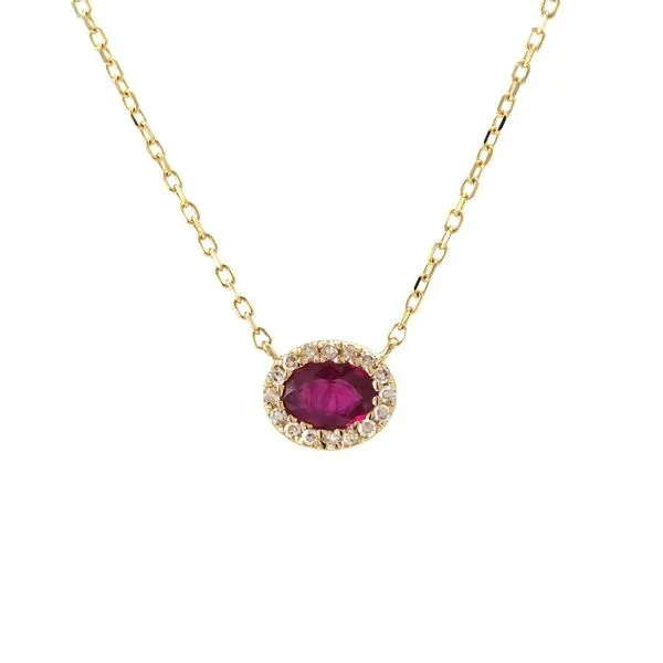 Ruby And Diamond Necklace Mitchell's Jewelry Norman, OK