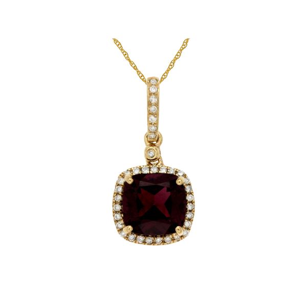 Garnet And Diamond Necklace Mitchell's Jewelry Norman, OK