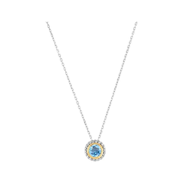 Two-Tone Blue Topaz Necklace Mitchell's Jewelry Norman, OK