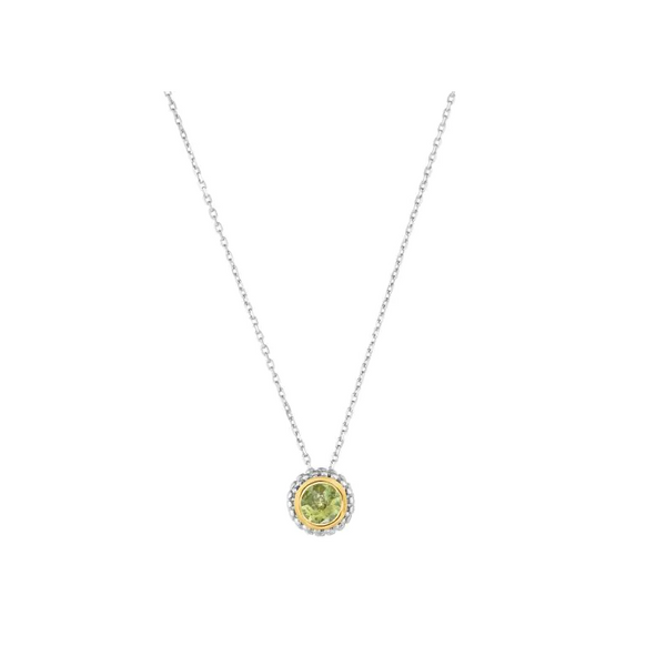 Two-Tone Peridot Necklace Mitchell's Jewelry Norman, OK