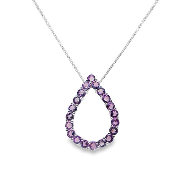Amethyst Pear Drop Necklace Mitchell's Jewelry Norman, OK