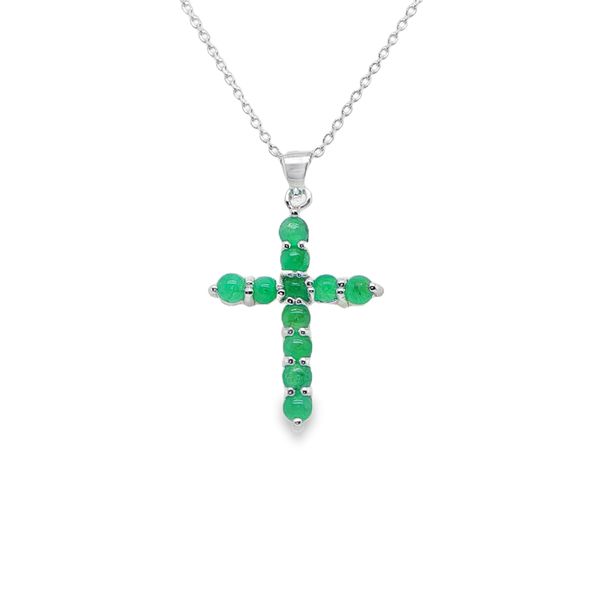 Emerald Cross Necklace Mitchell's Jewelry Norman, OK