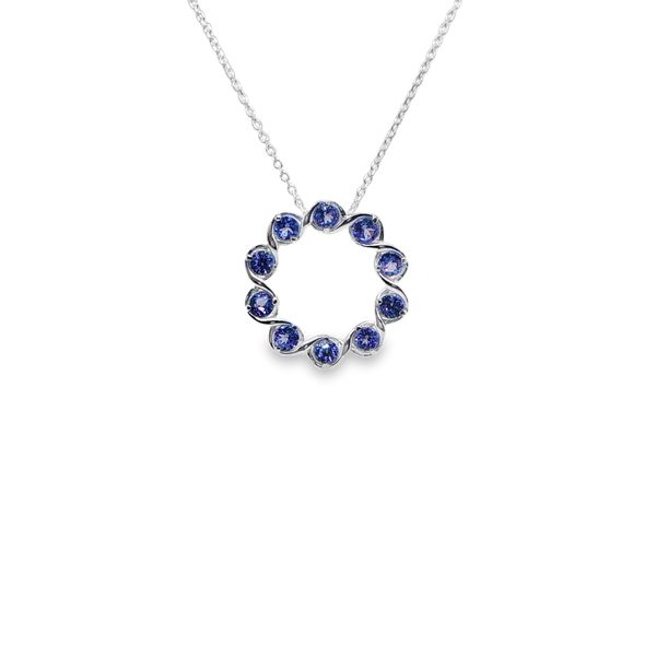 Tanzanite Circle Necklace Mitchell's Jewelry Norman, OK