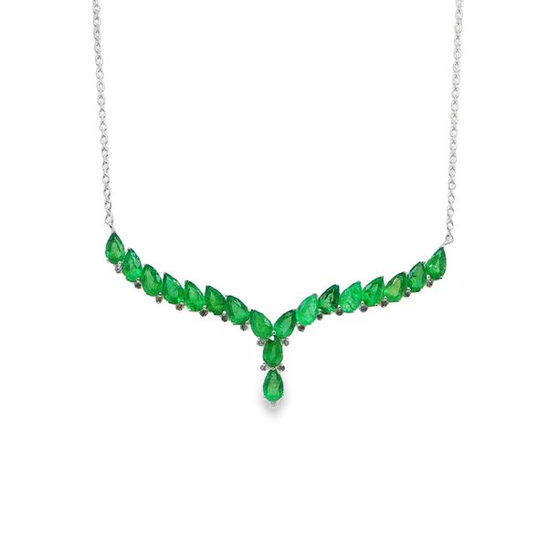 Emerald Drop Necklace Mitchell's Jewelry Norman, OK