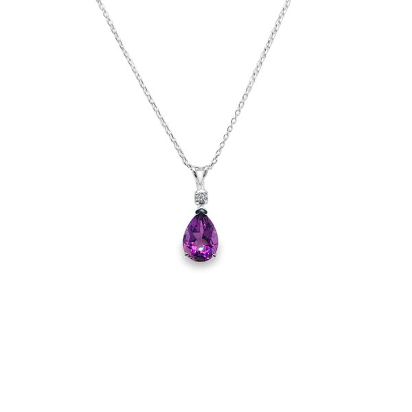 Amethyst Drop Necklace Mitchell's Jewelry Norman, OK